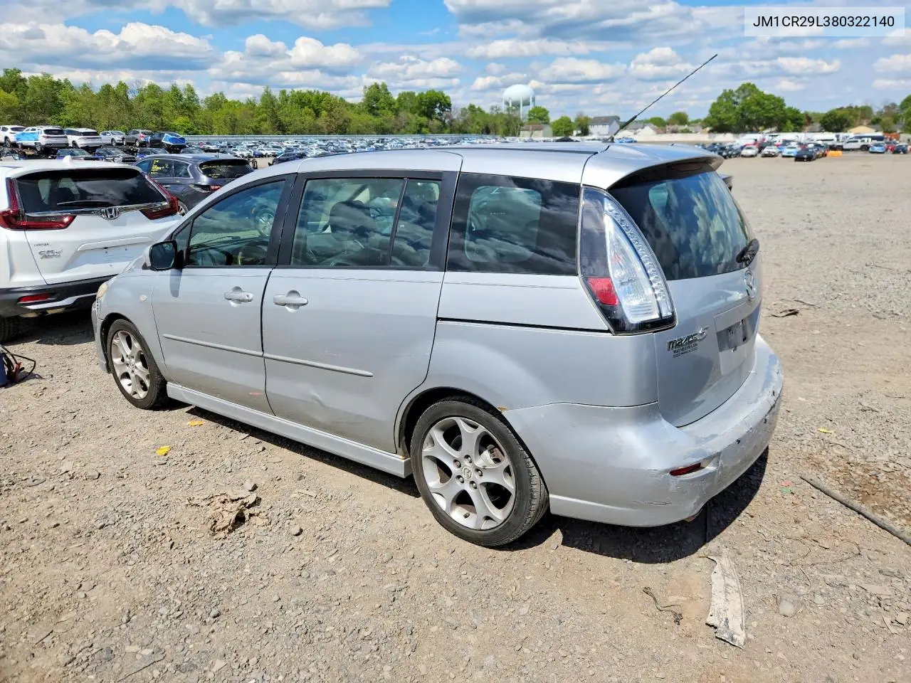 2008 Mazda 5 VIN: JM1CR29L380322140 Lot: 53567526