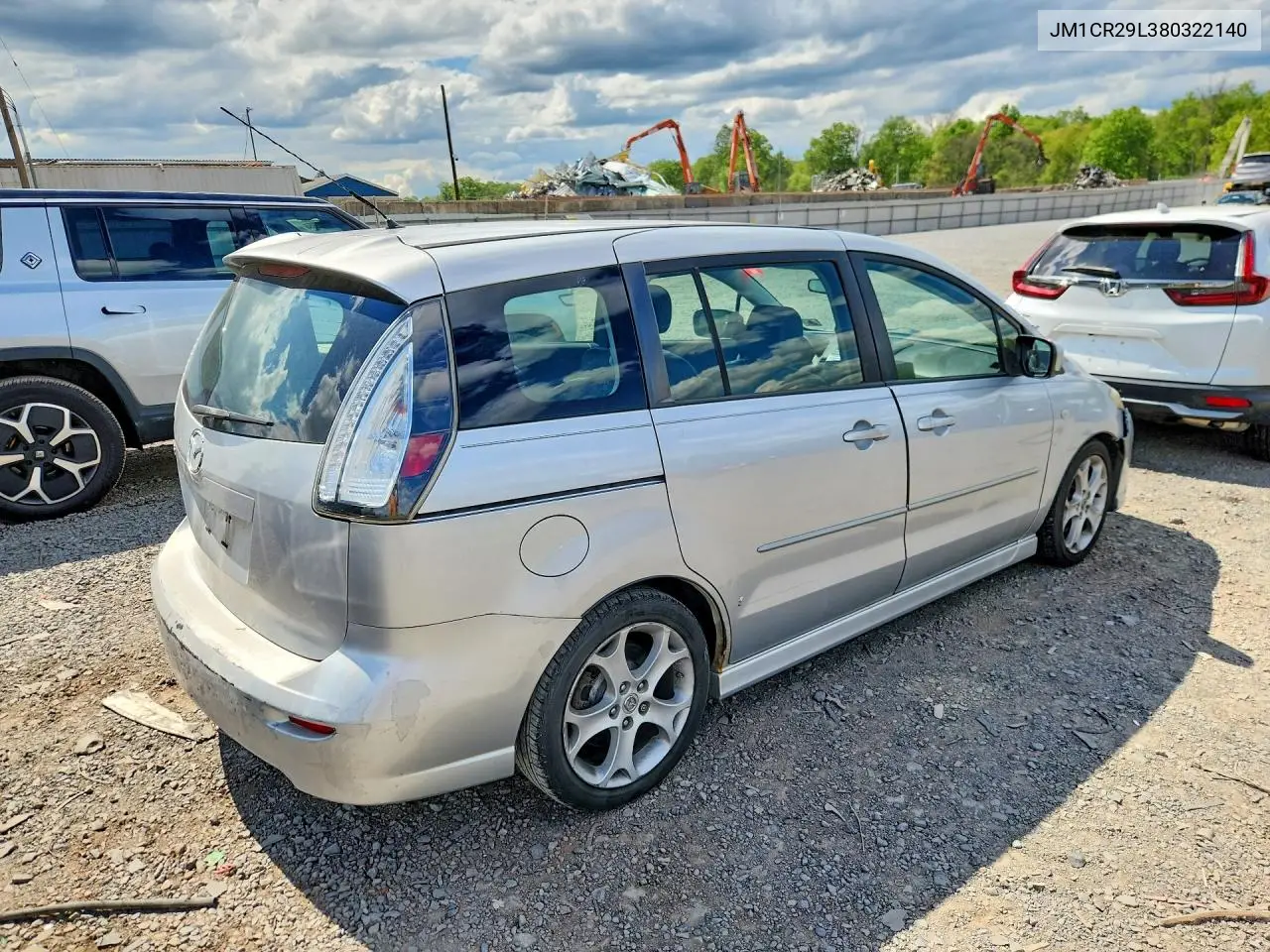 2008 Mazda 5 VIN: JM1CR29L380322140 Lot: 53567526