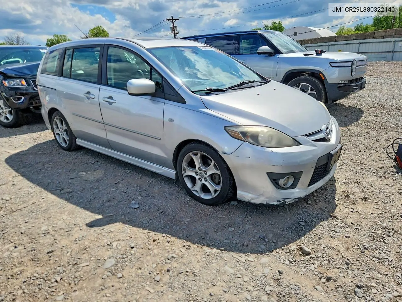 2008 Mazda 5 VIN: JM1CR29L380322140 Lot: 53567526