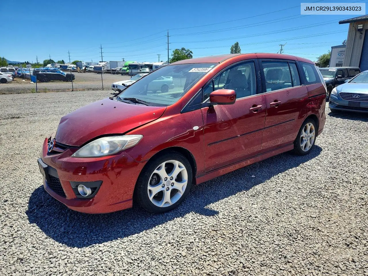 2009 Mazda 5 VIN: JM1CR29L390343023 Lot: 57543586