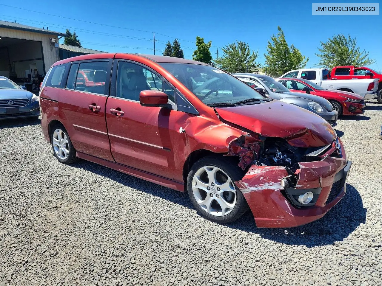 2009 Mazda 5 VIN: JM1CR29L390343023 Lot: 57543586