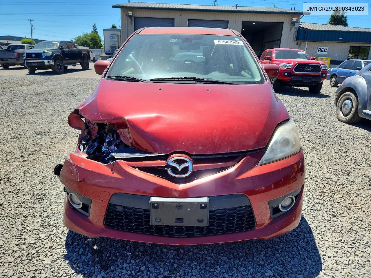 2009 Mazda 5 VIN: JM1CR29L390343023 Lot: 57543586