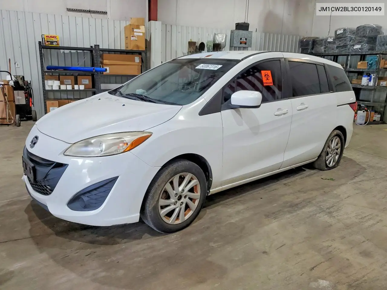 2012 Mazda 5 VIN: JM1CW2BL3C0120149 Lot: 50067316