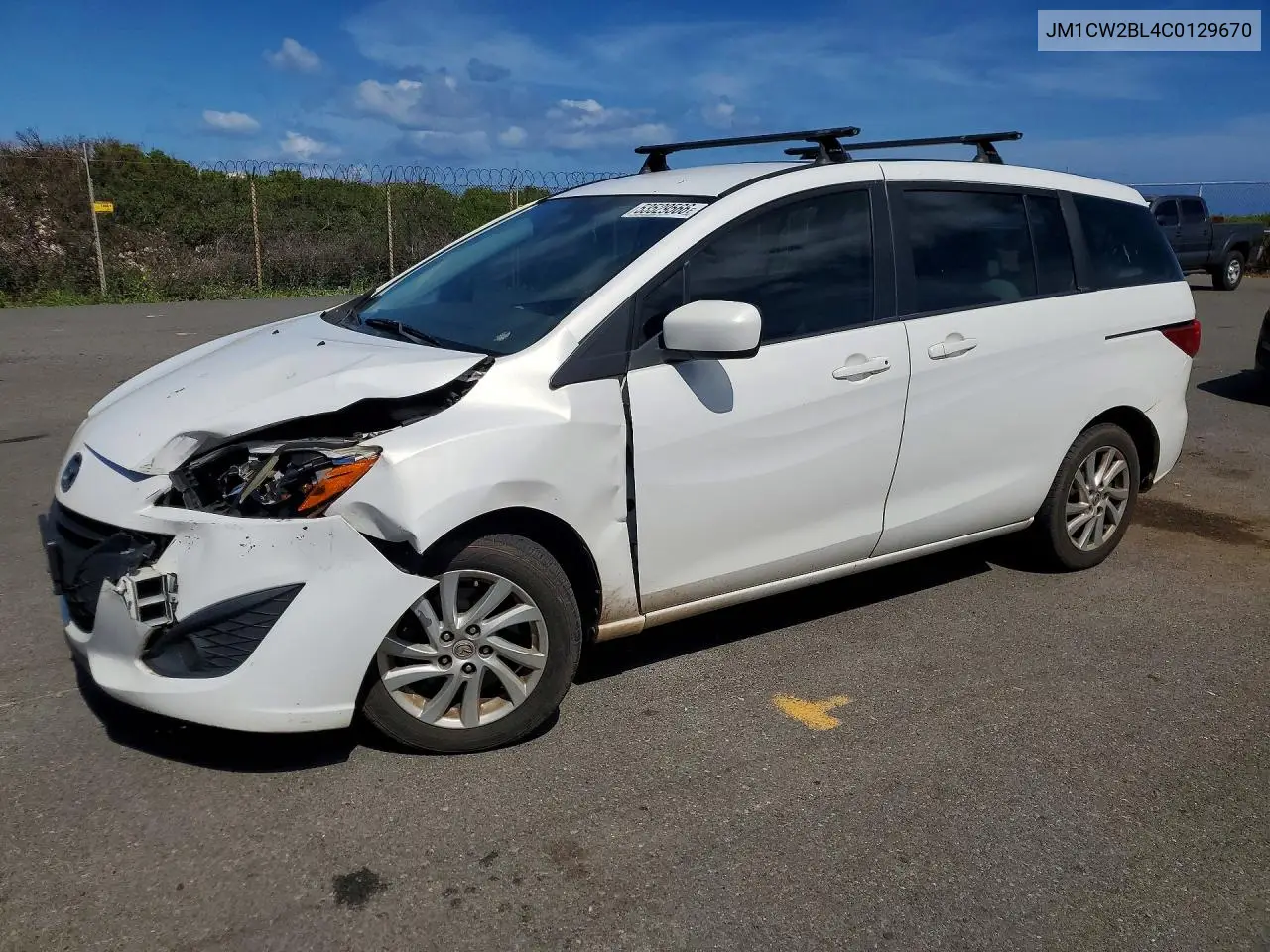 2012 Mazda 5 VIN: JM1CW2BL4C0129670 Lot: 53529566