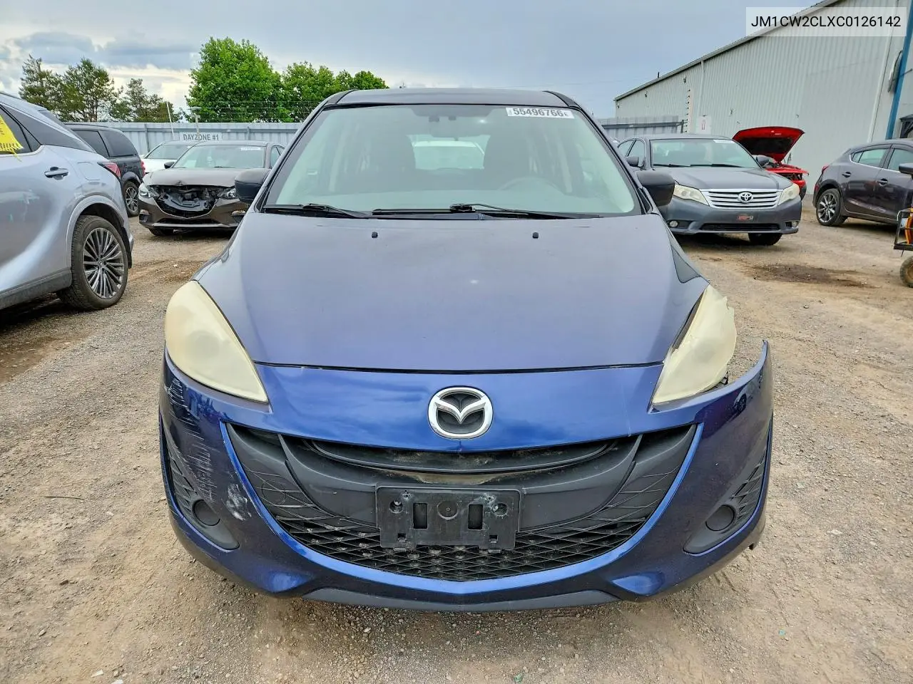 2012 Mazda 5 VIN: JM1CW2CLXC0126142 Lot: 55496766