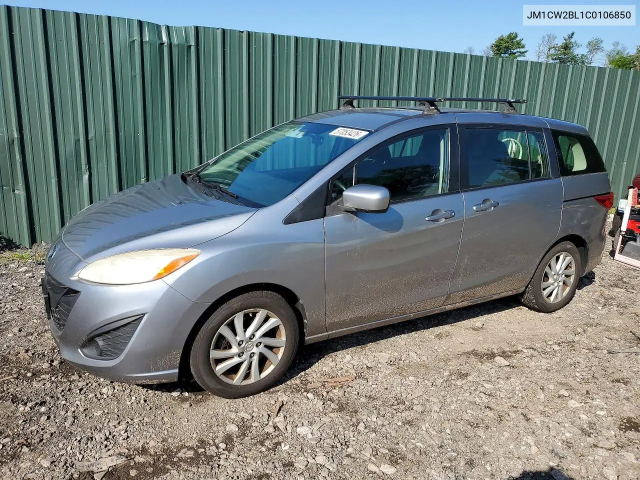 2012 Mazda 5 VIN: JM1CW2BL1C0106850 Lot: 57053426
