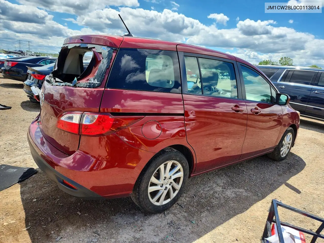 2012 Mazda 5 VIN: JM1CW2BL0C0113014 Lot: 57610766