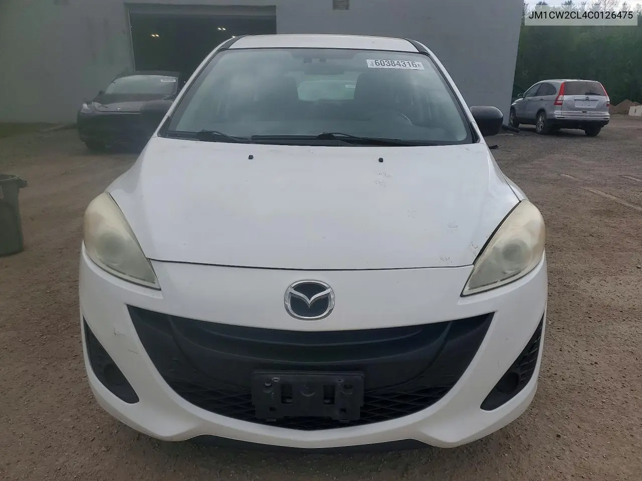 2012 Mazda 5 VIN: JM1CW2CL4C0126475 Lot: 60384316