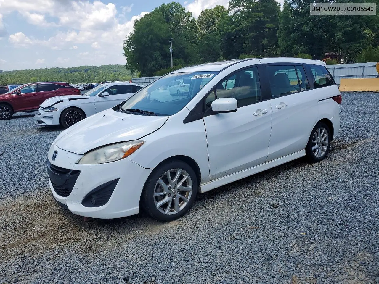 2012 Mazda 5 VIN: JM1CW2DL7C0105540 Lot: 60460716