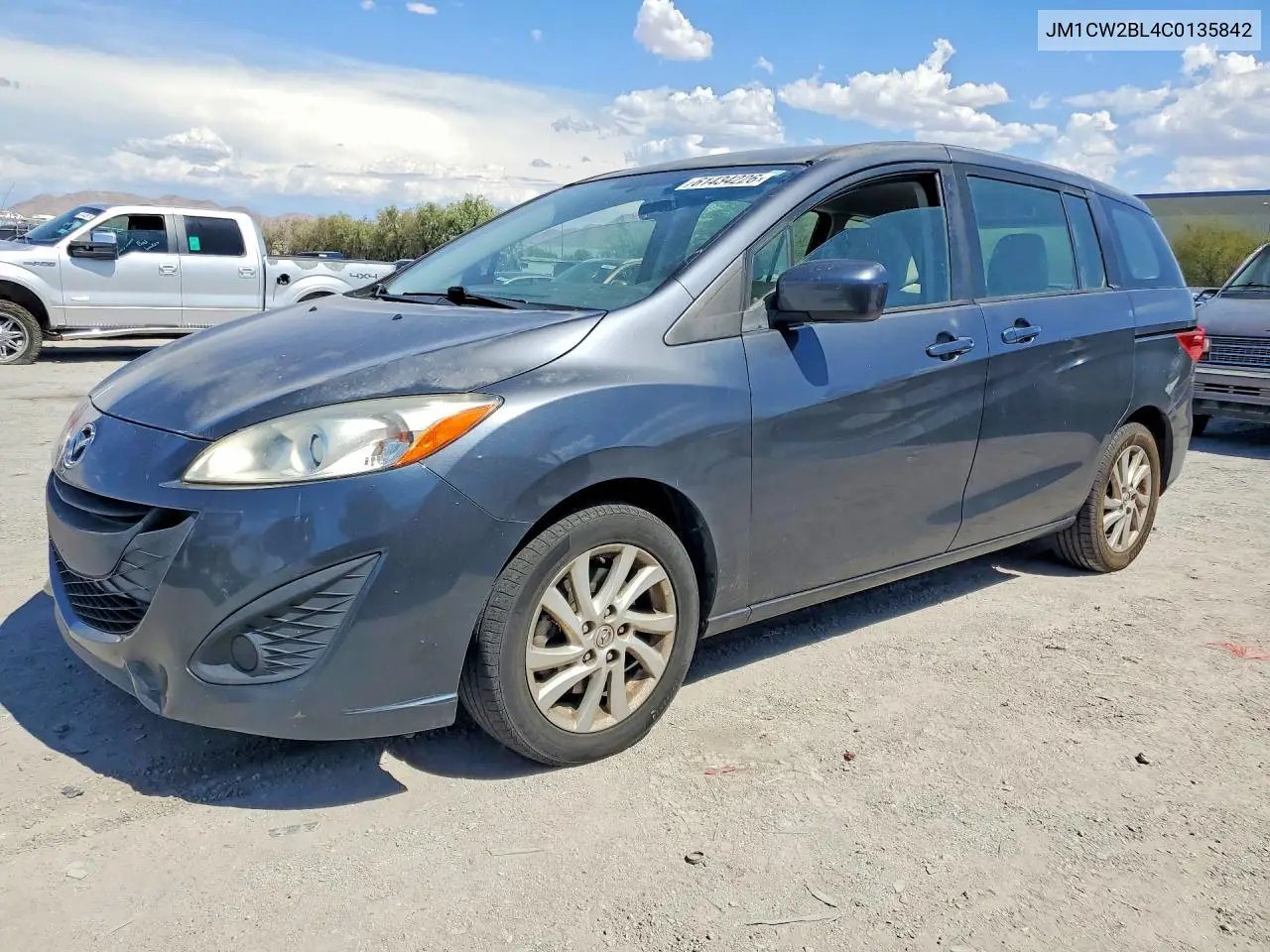 2012 Mazda 5 VIN: JM1CW2BL4C0135842 Lot: 61434226