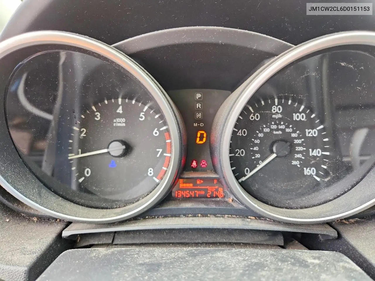 2013 Mazda 5 VIN: JM1CW2CL6D0151153 Lot: 57080166