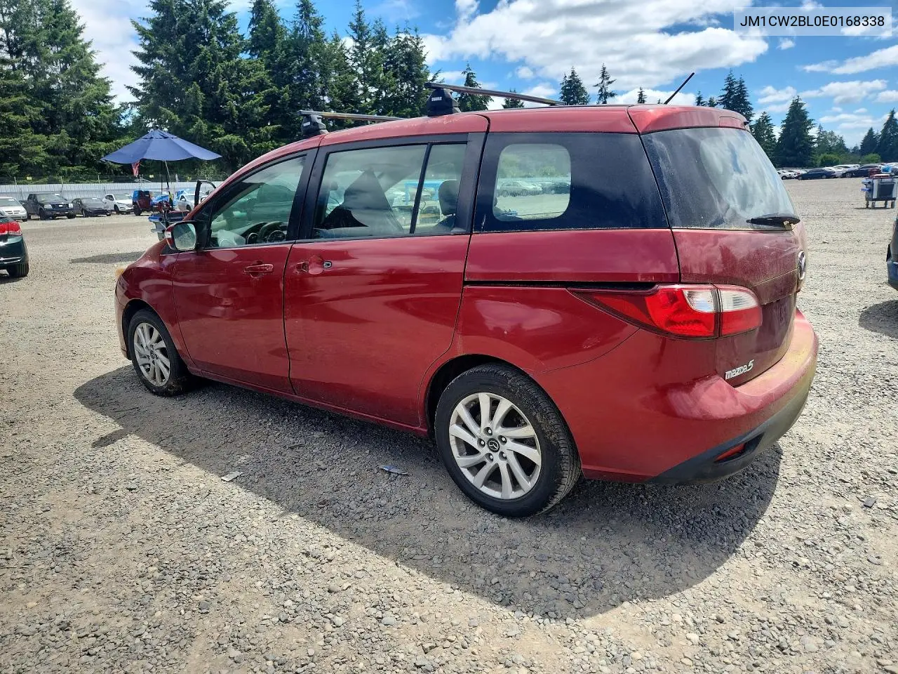 2014 Mazda 5 Sport VIN: JM1CW2BL0E0168338 Lot: 56091616