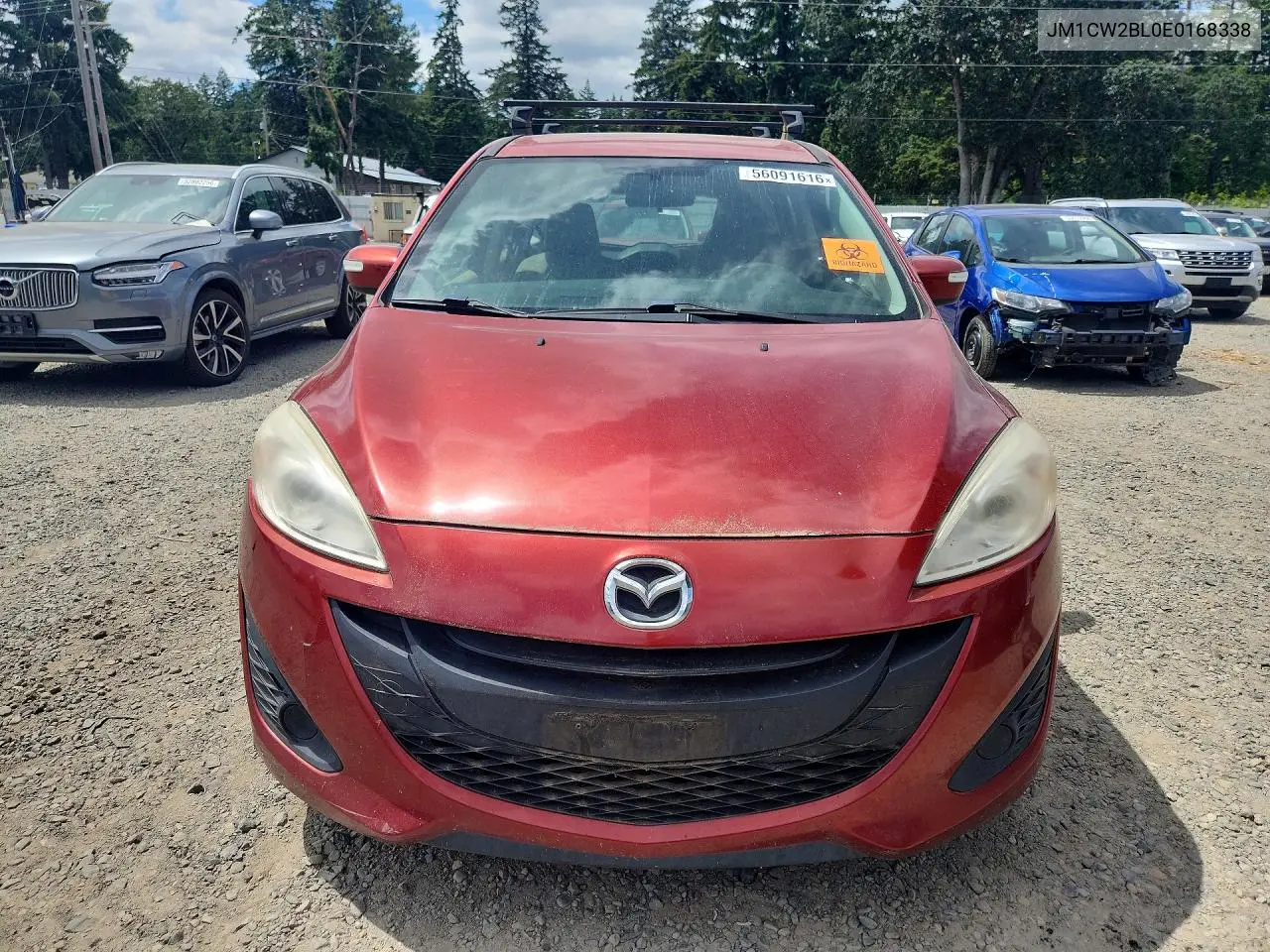 2014 Mazda 5 Sport VIN: JM1CW2BL0E0168338 Lot: 56091616