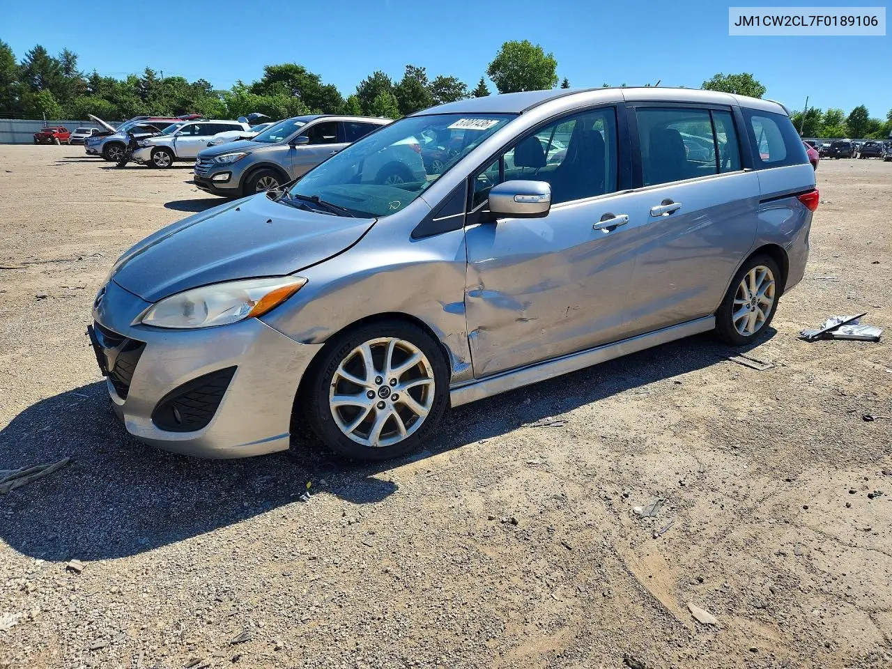 2015 Mazda 5 Touring VIN: JM1CW2CL7F0189106 Lot: 57081436
