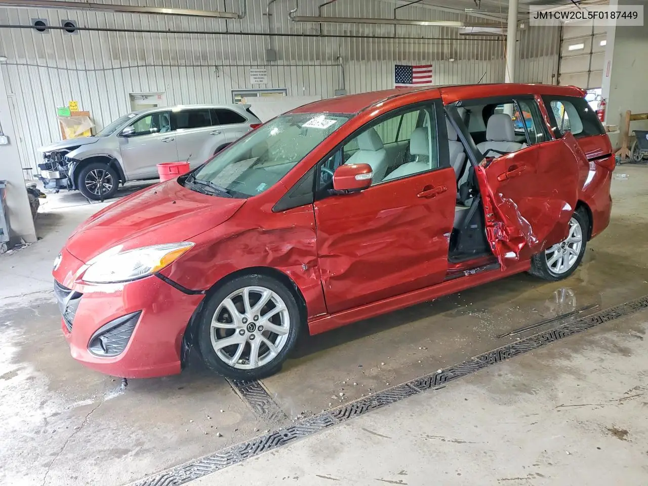 2015 Mazda 5 Touring VIN: JM1CW2CL5F0187449 Lot: 60267946