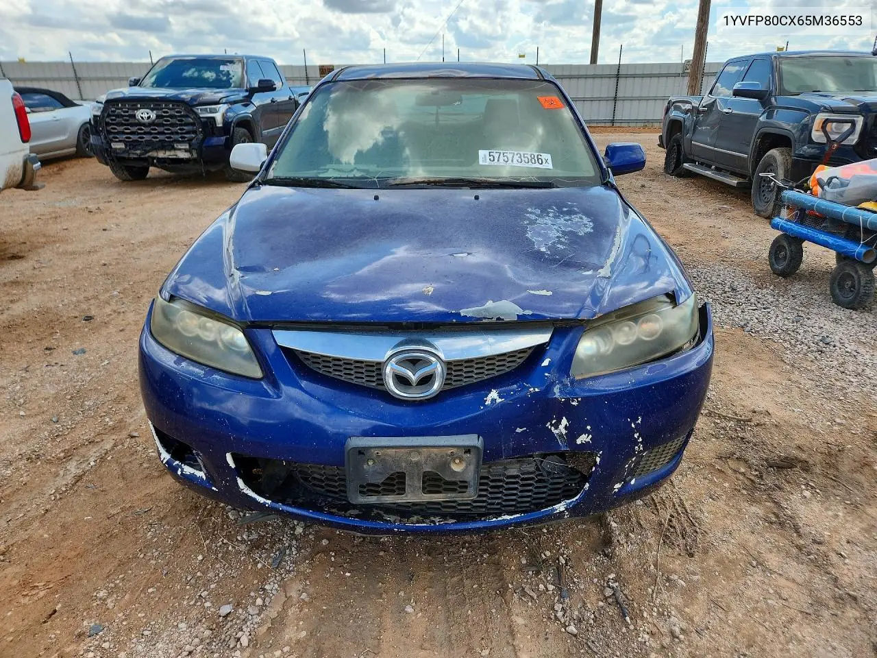 2006 Mazda 6 I VIN: 1YVFP80CX65M36553 Lot: 57573586