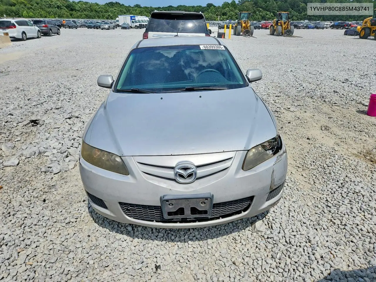 2008 Mazda 6 I VIN: 1YVHP80C885M43741 Lot: 60399386