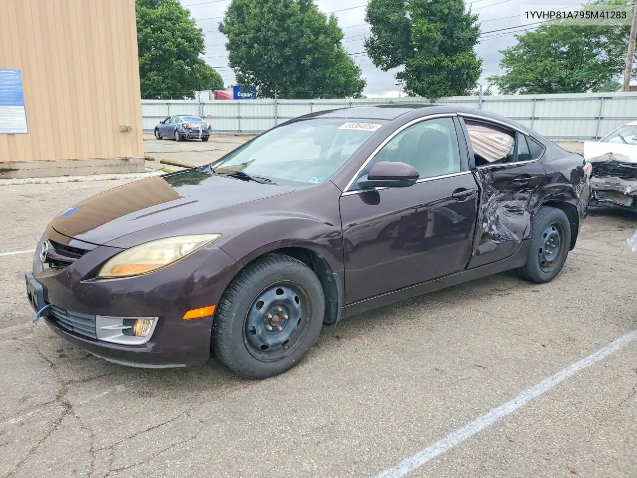 2009 Mazda 6 I VIN: 1YVHP81A795M41283 Lot: 58364056