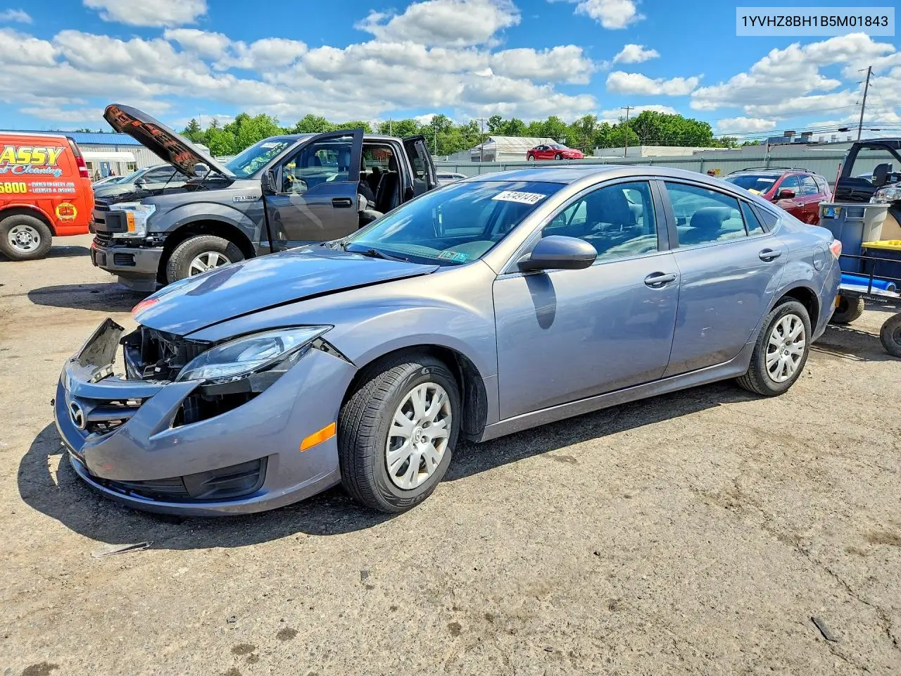 2011 Mazda 6 I VIN: 1YVHZ8BH1B5M01843 Lot: 57491416