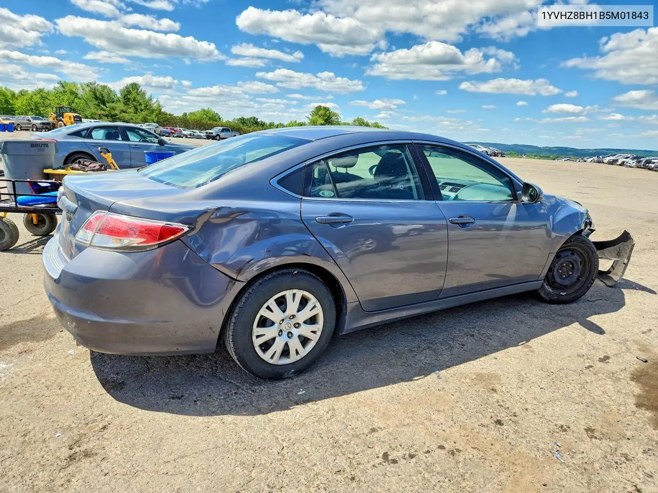 2011 Mazda 6 I VIN: 1YVHZ8BH1B5M01843 Lot: 57491416