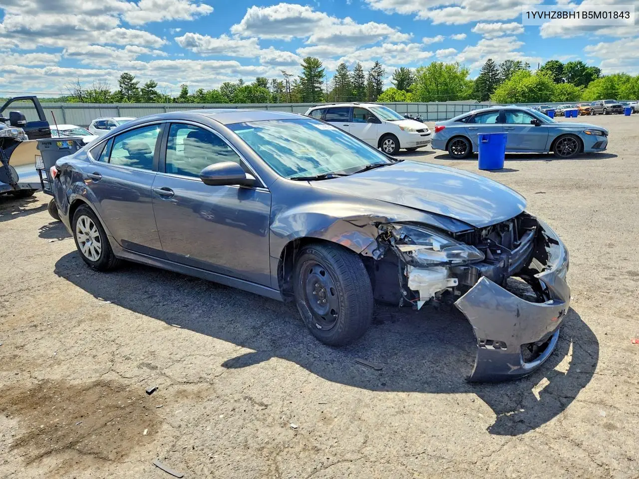 2011 Mazda 6 I VIN: 1YVHZ8BH1B5M01843 Lot: 57491416