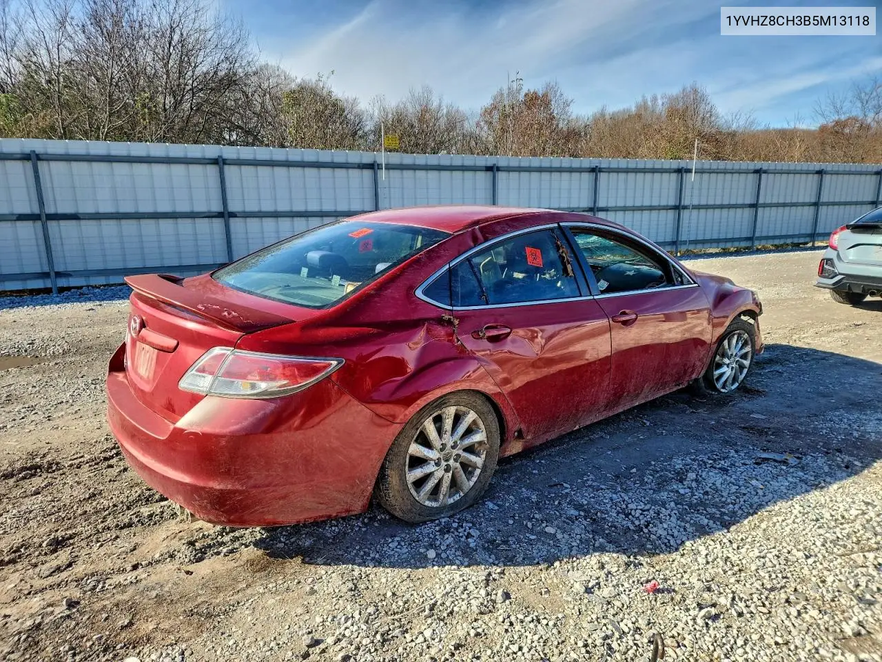 1YVHZ8CH3B5M13118 2011 Mazda 6 I