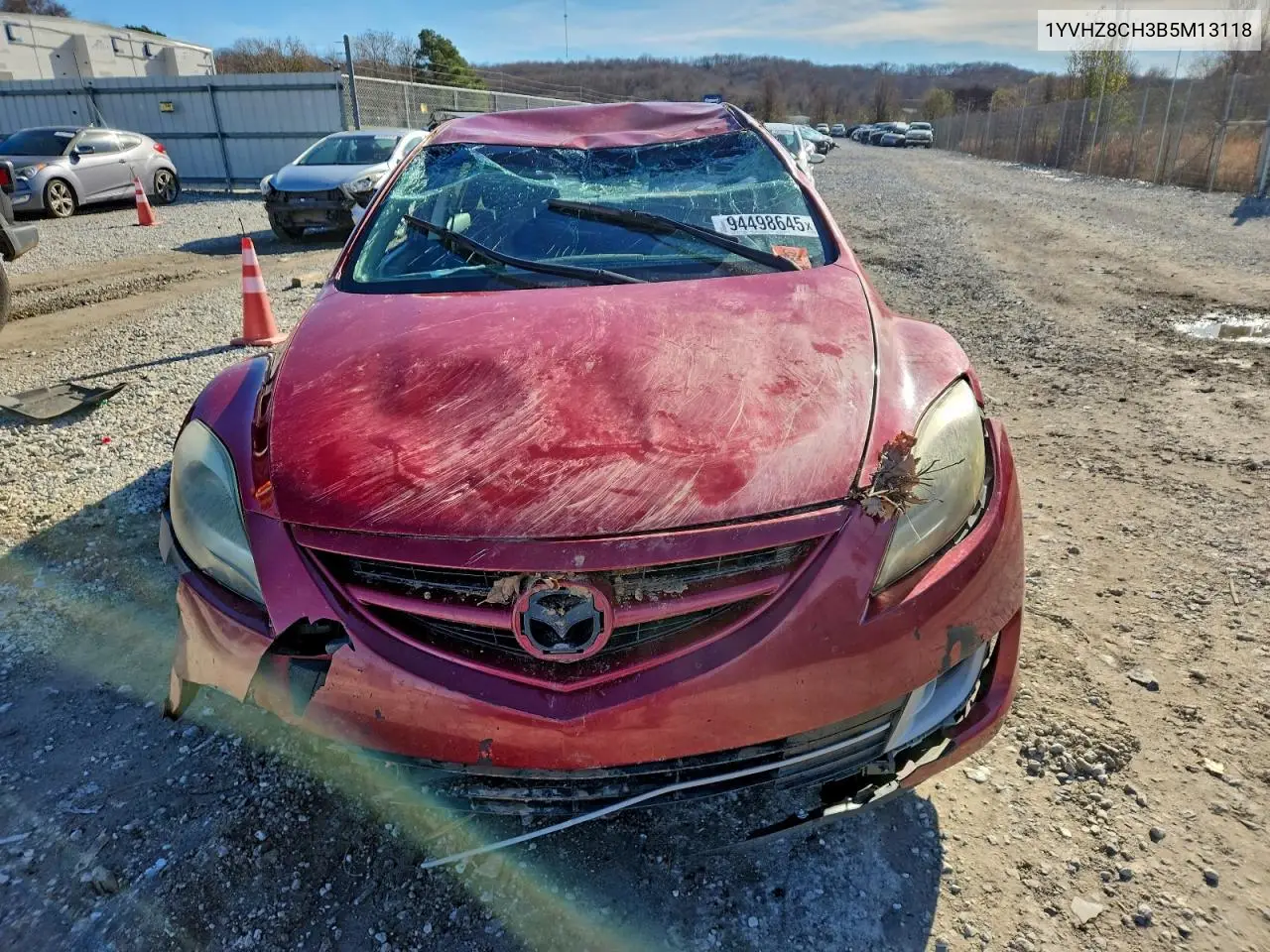 1YVHZ8CH3B5M13118 2011 Mazda 6 I