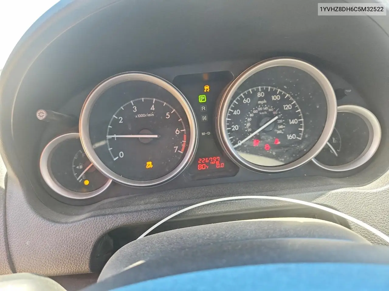 2012 Mazda 6 I VIN: 1YVHZ8DH6C5M32522 Lot: 85987125