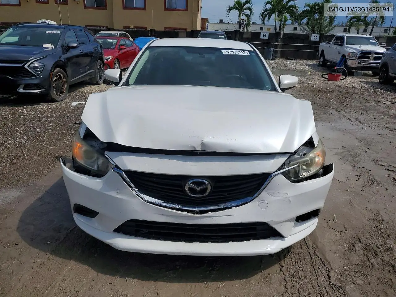 2016 Mazda 6 Touring VIN: JM1GJ1V53G1485194 Lot: 59891116