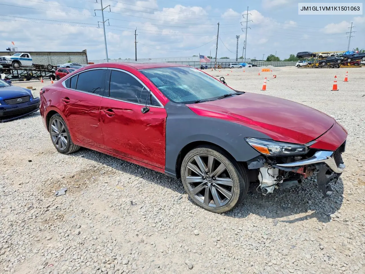 2019 Mazda 6 Touring VIN: JM1GL1VM1K1501063 Lot: 61588476