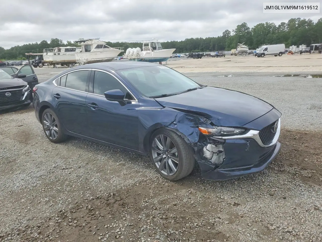2021 Mazda 6 Touring VIN: JM1GL1VM9M1619512 Lot: 60828486