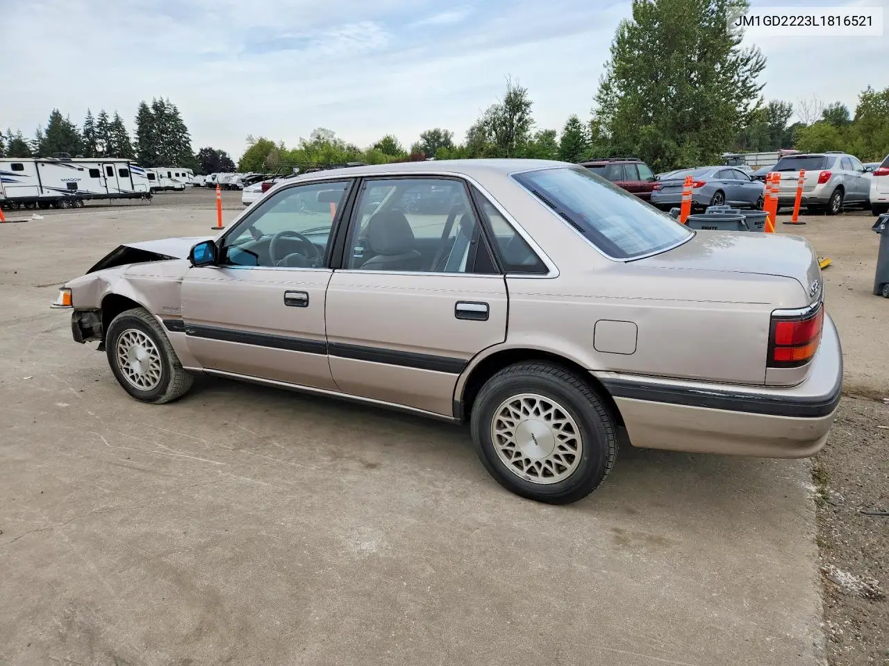 1990 Mazda 626 Dx VIN: JM1GD2223L1816521 Lot: 61894556