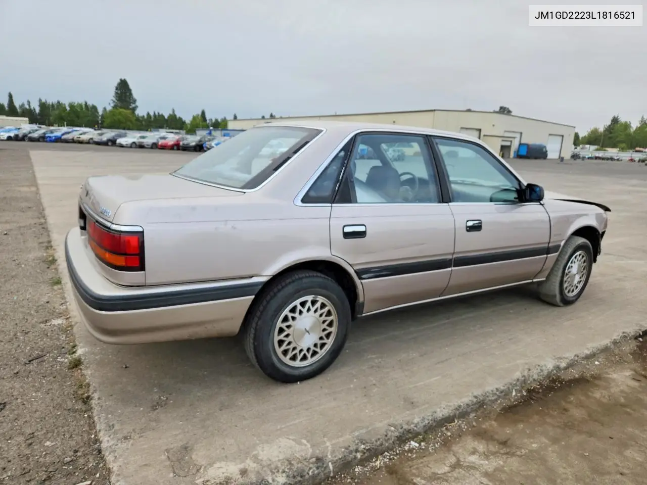 1990 Mazda 626 Dx VIN: JM1GD2223L1816521 Lot: 61894556
