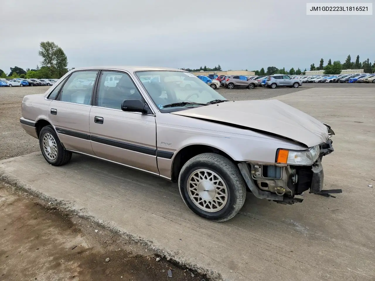 1990 Mazda 626 Dx VIN: JM1GD2223L1816521 Lot: 61894556