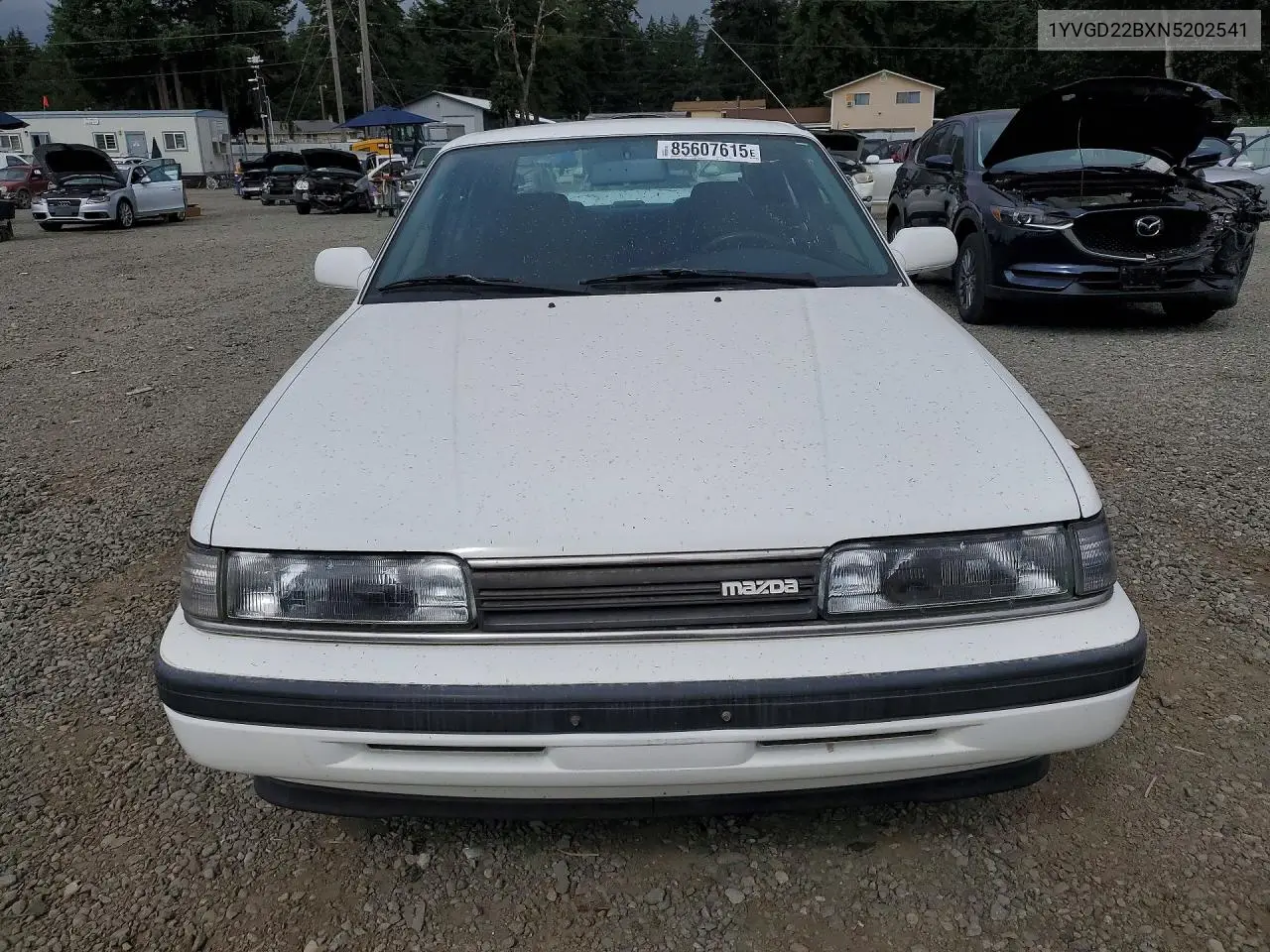 1992 Mazda 626 Dx/Lx VIN: 1YVGD22BXN5202541 Lot: 85607615