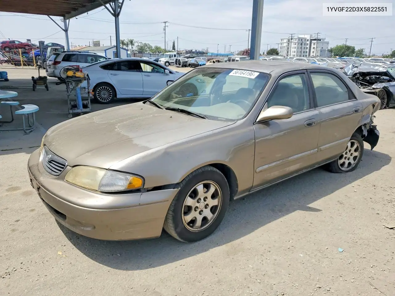 1999 Mazda 626 Es VIN: 1YVGF22D3X5822551 Lot: 56164196