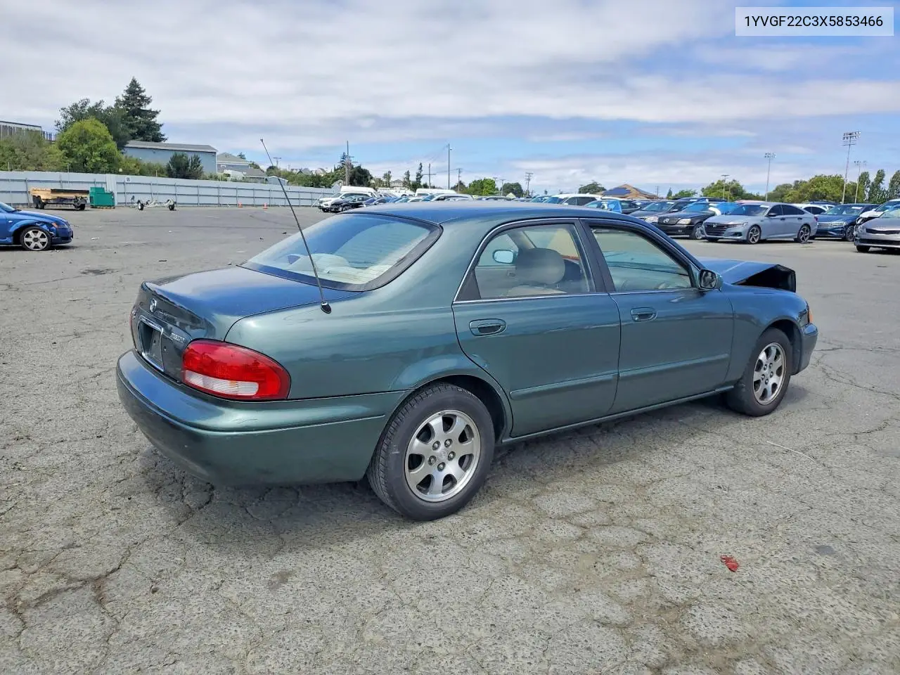 1999 Mazda 626 Es VIN: 1YVGF22C3X5853466 Lot: 58300306