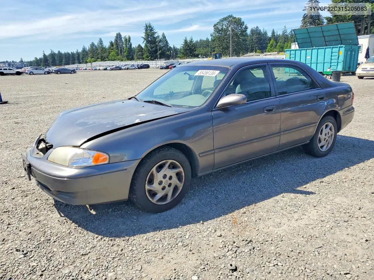 2001 Mazda 626 Es VIN: 1YVGF22C315205083 Lot: 55456136