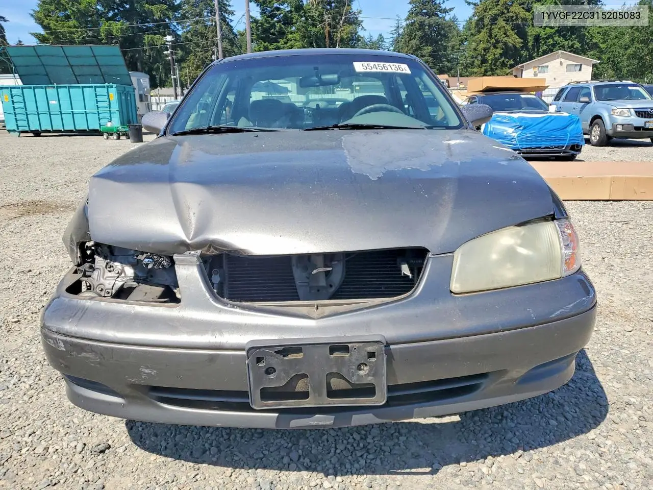 2001 Mazda 626 Es VIN: 1YVGF22C315205083 Lot: 55456136