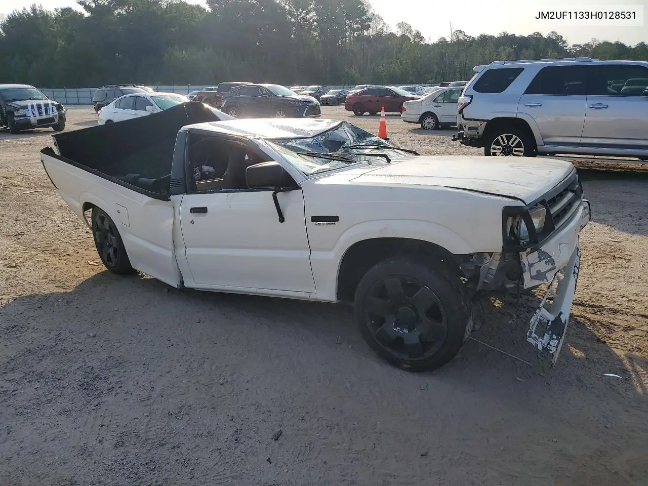 1987 Mazda B2200 Short Bed VIN: JM2UF1133H0128531 Lot: 58792626