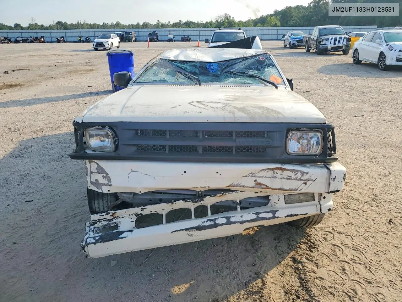1987 Mazda B2200 Short Bed VIN: JM2UF1133H0128531 Lot: 58792626