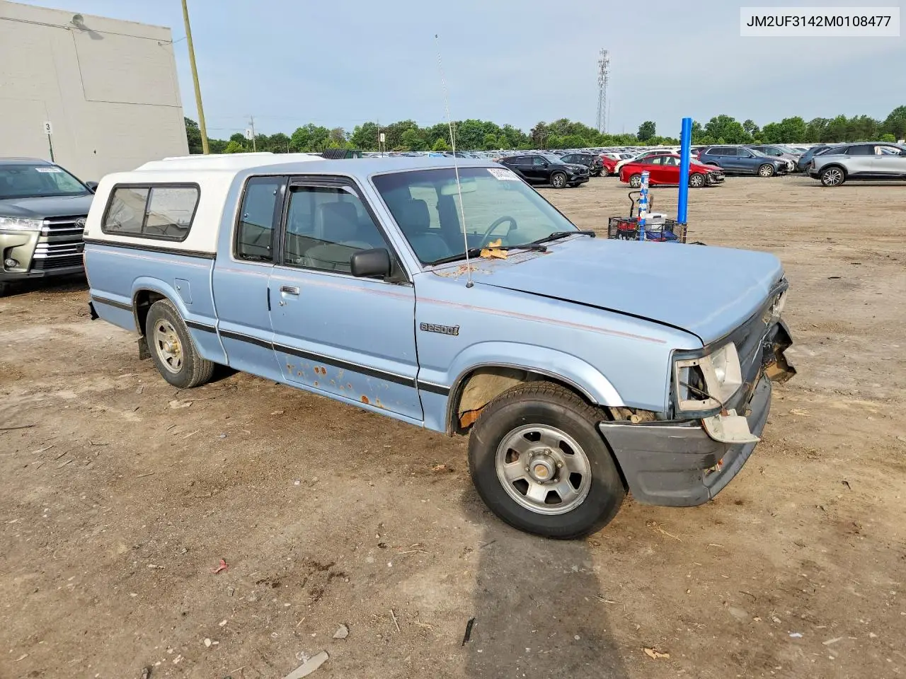 1991 Mazda B2600 Cab Plus VIN: JM2UF3142M0108477 Lot: 58453776