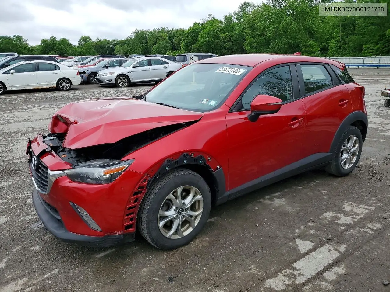 2016 Mazda Cx-3 Touring VIN: JM1DKBC73G0124788 Lot: 54317746