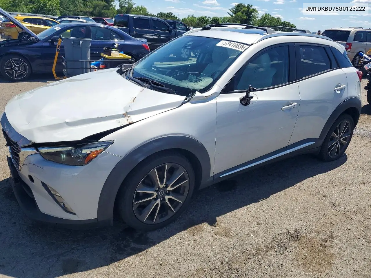 2016 Mazda Cx-3 Grand Touring VIN: JM1DKBD75G0123222 Lot: 57418696
