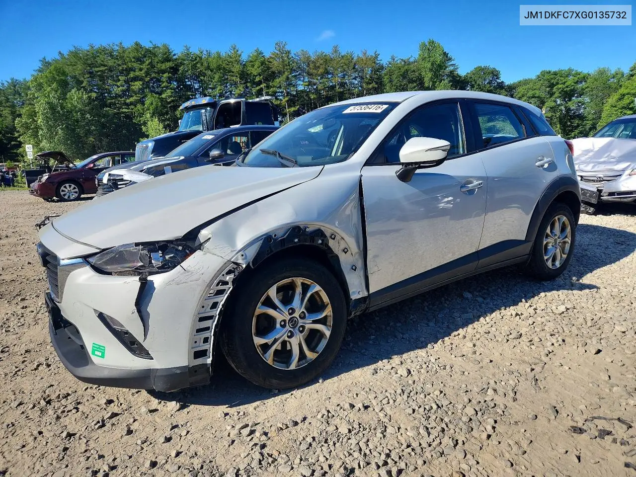 2016 Mazda Cx-3 Touring VIN: JM1DKFC7XG0135732 Lot: 57536416