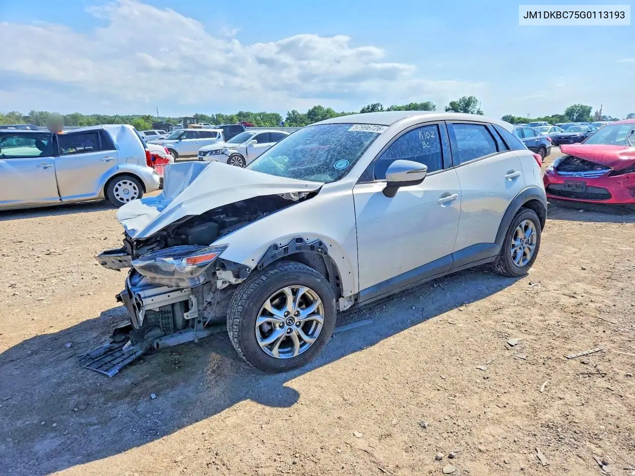 2016 Mazda Cx-3 Touring VIN: JM1DKBC75G0113193 Lot: 57996726