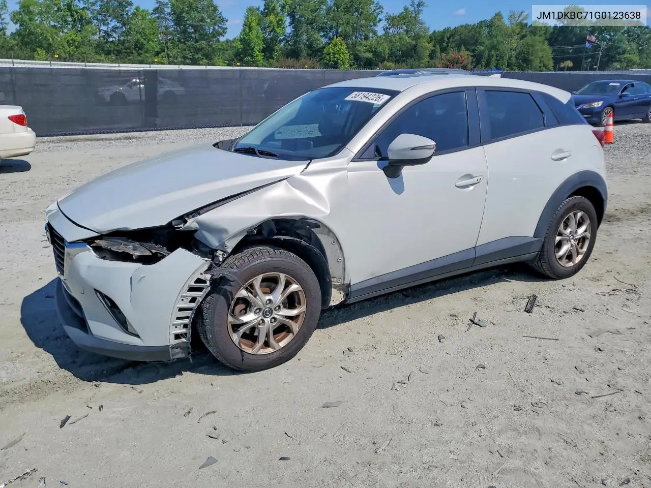 2016 Mazda Cx-3 Touring VIN: JM1DKBC71G0123638 Lot: 58194226
