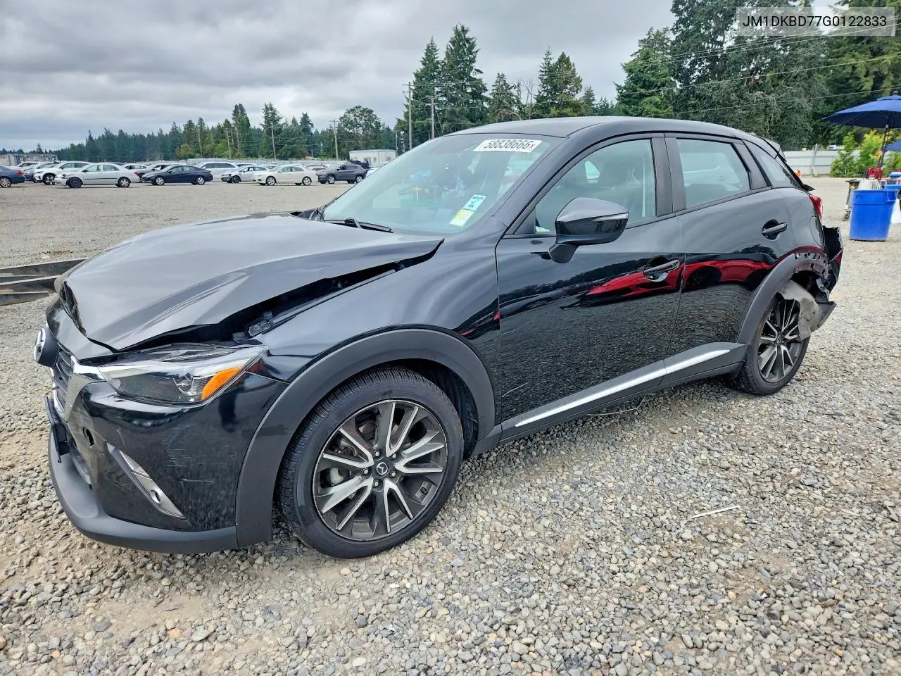 2016 Mazda Cx-3 Grand Touring VIN: JM1DKBD77G0122833 Lot: 58838666