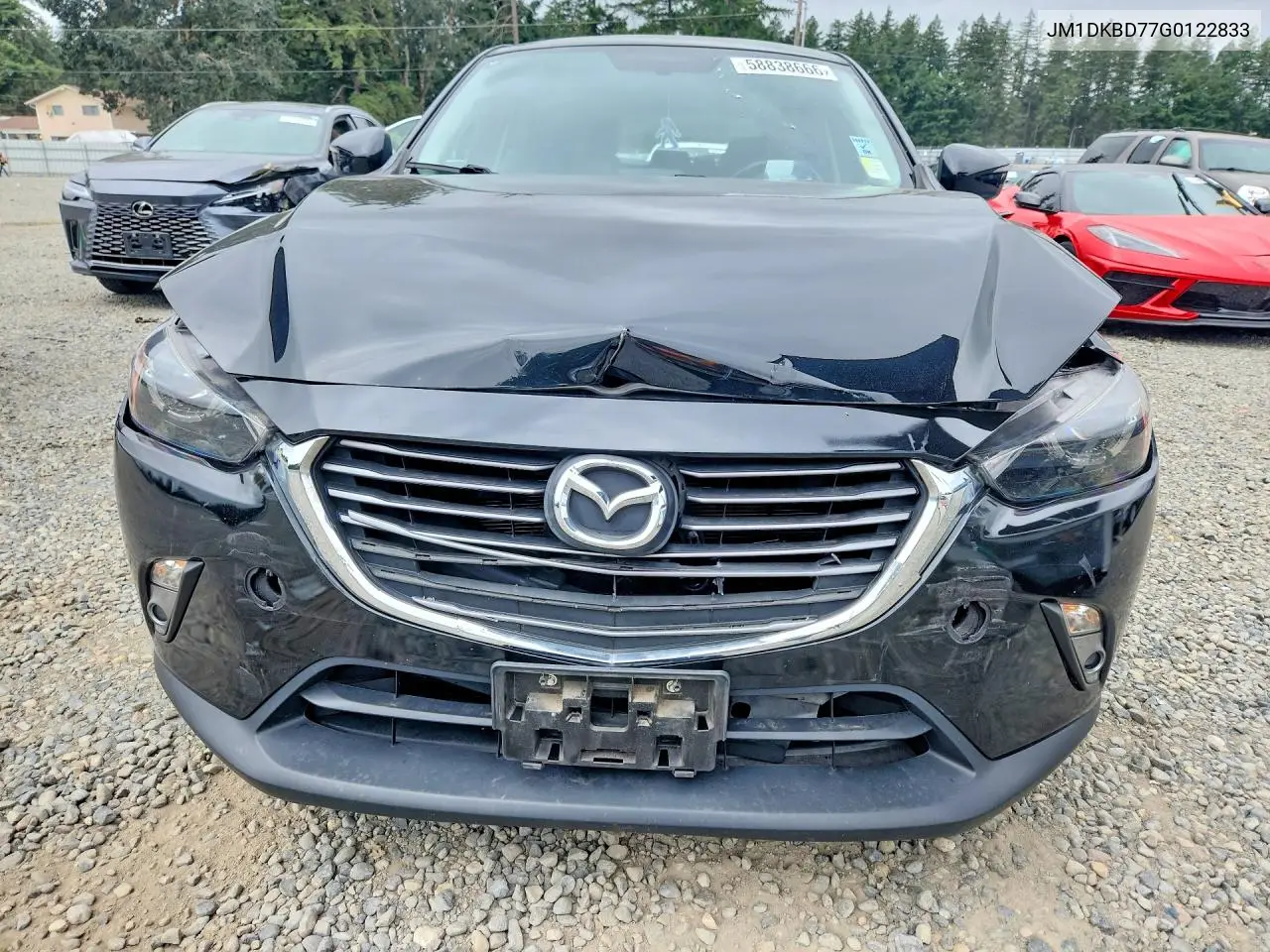 2016 Mazda Cx-3 Grand Touring VIN: JM1DKBD77G0122833 Lot: 58838666