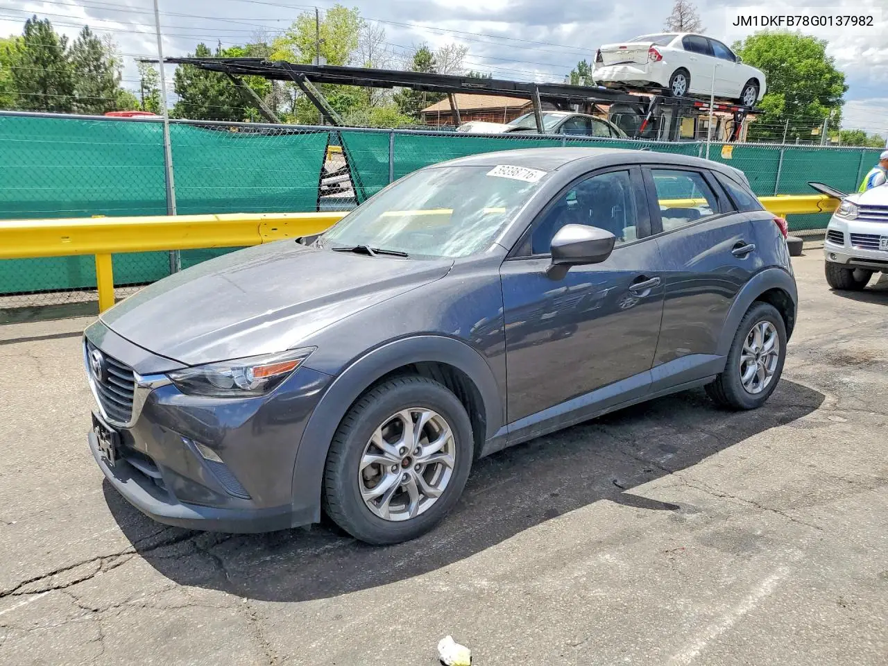2016 Mazda Cx-3 Sport VIN: JM1DKFB78G0137982 Lot: 59398716